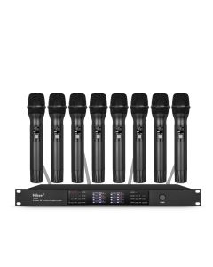 YU-E80 UHF 8 Channel Wireless Microphone System